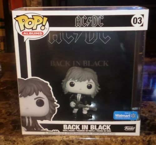 AC/DC ANGUS YOUNG BACK IN BLACK WALMART POP ALBUM FUNKO 03 NEW