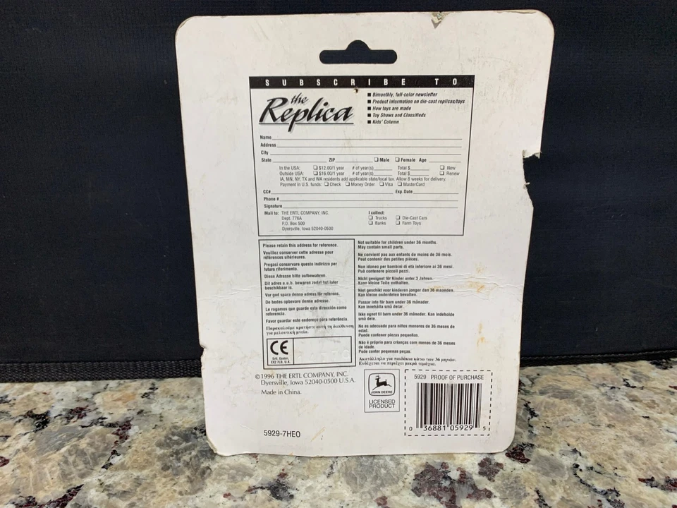 Genuine John Deere Diecast Toys - Biplane - Hot wheels - 6400 Tractor Lot Of 3 - Image 4 of 4