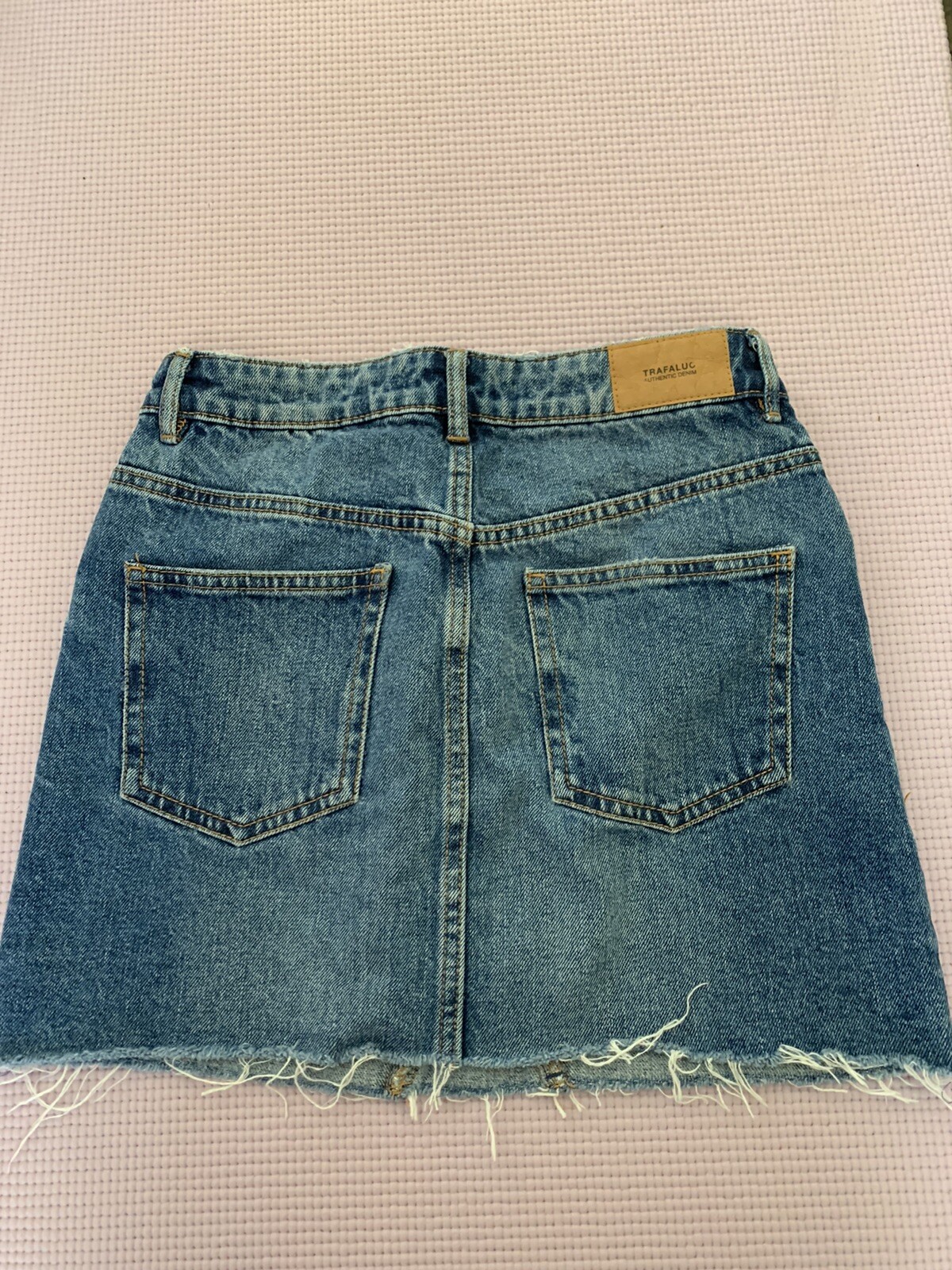 ZARA Denim Mini Skirt Gem