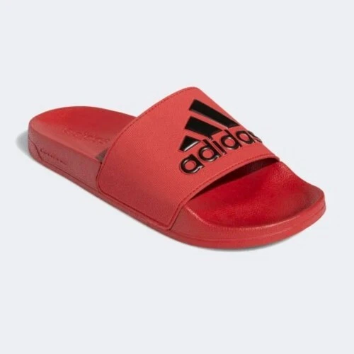 Infradito Adidas Sliders Slides Beach Shors Piscina Rosso Nero Adulti UK 11