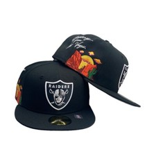 Las Vegas Raiders NFL Cloud Icon New Era 59fifty fitted hat cap Black
