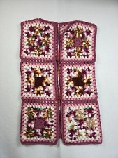 Handmade Crochet Granny Square Vest Pink Purple Boho Medium Large