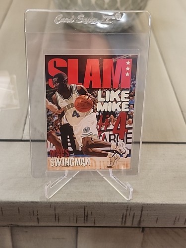 1997 Fleer/Skybox NBA Hoops SLAM - #320 Michael Finley "Mavs Swingman Like Mike" - Picture 4 of 4