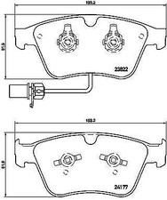 BREMBO Bremsbelagsatz, Scheibenbremse Vorderachse für BENTLEY