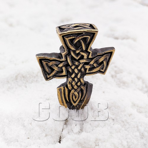EDC Hand-Casted Pendant Charm Bead CELTIC CROSS KNIFE for Paracord Lanyard CooB - Picture 5 of 5