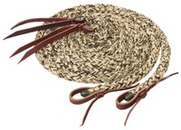 Weaver Leather Silvertip Hollow Braid Split Rein Tan/black/brown on sale Weaver Leather Silvertip Hollow Braid Split Rein Tan/black/brown on sale