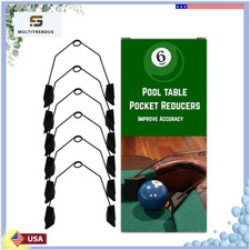 Pool Table Pocket Reducers V2.0 Billiards Training Aid 6 Sets