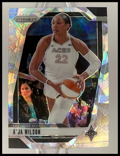 A ja Wilson 2024 Panini WNBA Prizm Ice Prizm #86
