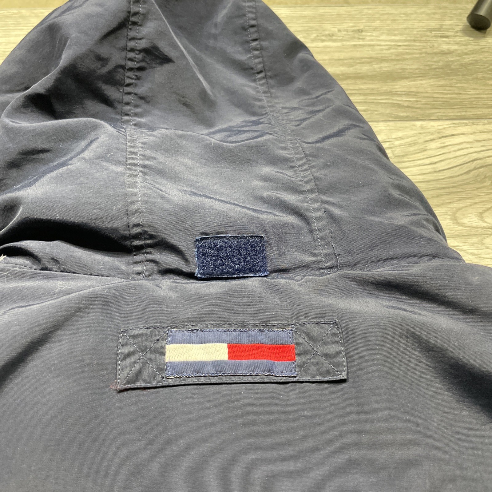 Vintage Y2k Tommy Hilfiger Blue Jacket Zip Up Puffer Essential Button Down Zip image 9
