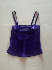 Lucie Ann II Vintage Purple Camisole Tank Top 1980s-90s Made in USA Lightweight