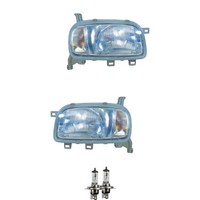 Halogen Scheinwerfer Frontscheinwerfer Set H4 FüR Nissan Micra II Inkl. Lampen