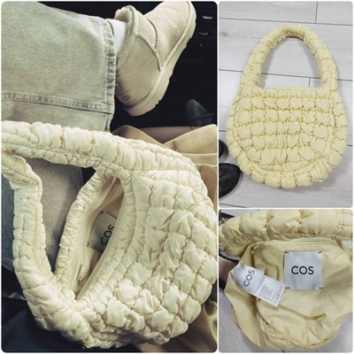 COS Quilted Mini Bag in pale lemon