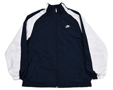 Vintage Nike Jacket XL 90s Lined Windbreaker Track Colorblock Y2K Silver Tag