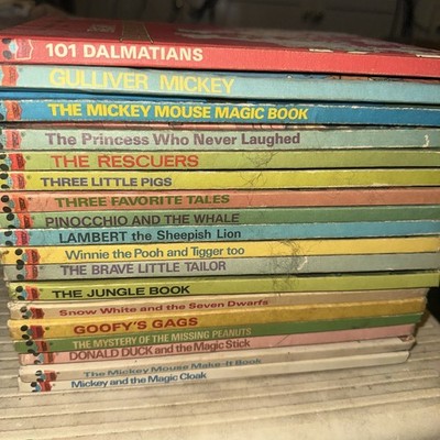 Huge lot - 18 Vtg 1970s Walt Disney Wonderful World of Reading Hardcover Books