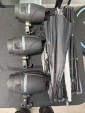 Promaster P180 Studio Lighting Kit 3 Lights W/ Umbrellas  Light Stands