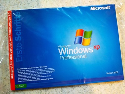 Microsoft Windows XP Professional, SP 2, mit Produkt Key, Neu, original verpackt