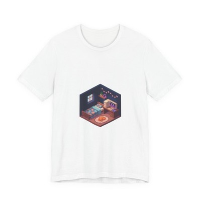 Cozy Isometric Pixel Room Tee | lofi pixel, retro pixel poster