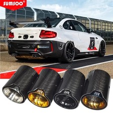 1Pcs Carbon Fiber Exhaust Tip for BMW M2 F87 M3 F80 M4 F82 F83