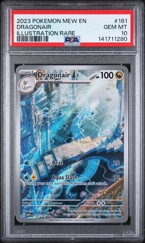 PSA 10 Dragonair #181 Illustration Rare 2023 Pokémon 151 Mew EN GEM MINT