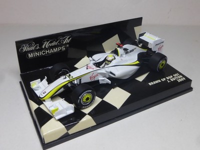 BRAWN GP BGP 001 Jenson Button Weltmeister F1 2009 MINICHAMPS Scale 1/43