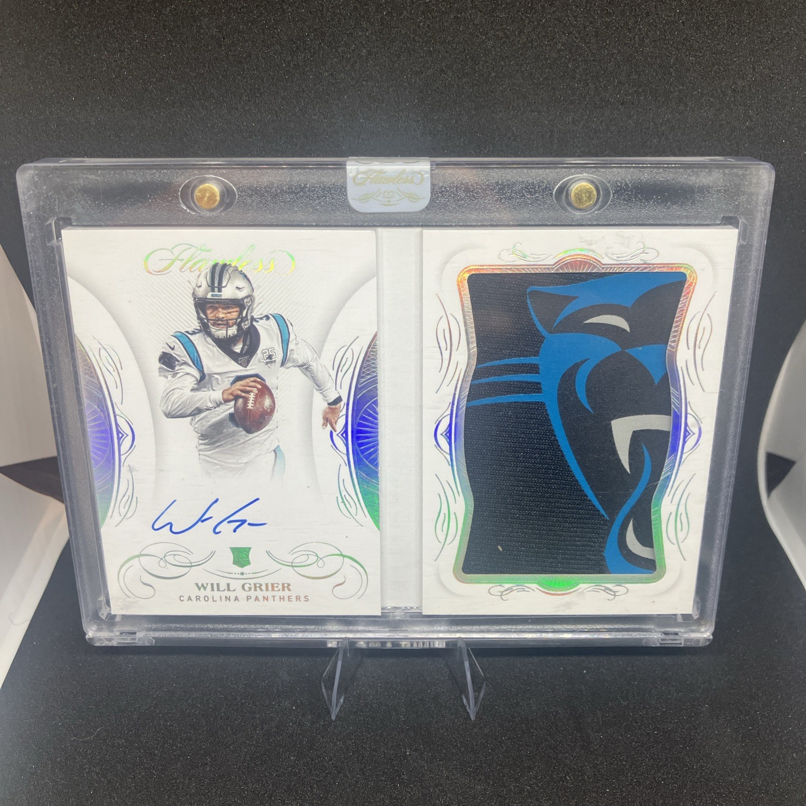 Will Grier Panini Obsidian Rookie Autos #WGR Base