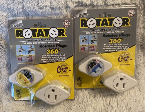 Lot Of 2 Rotator Swivel Outlet Socket Rotates Plugs 360 Degrees Brand ...