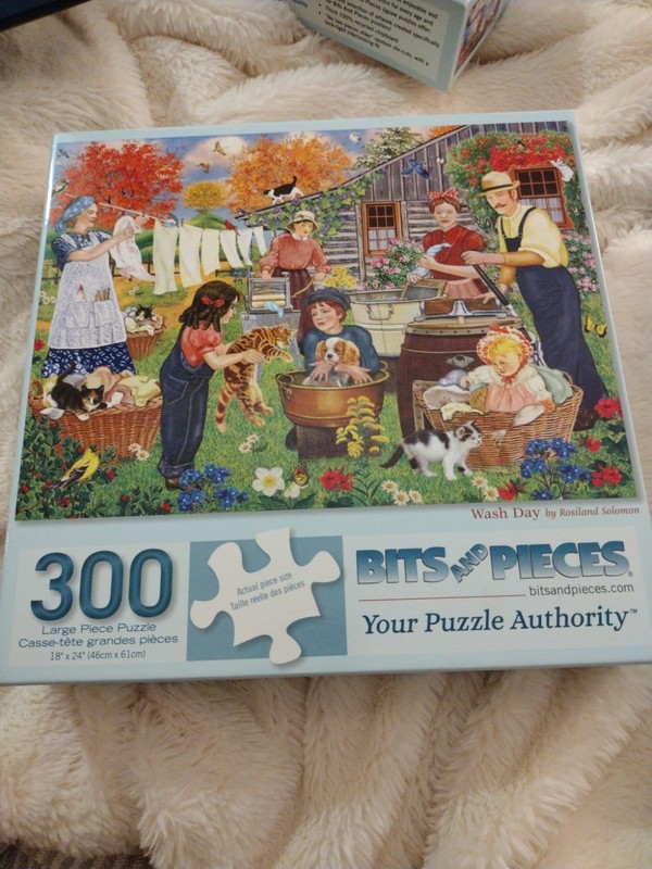 Four Seasons Bits and Pieces Puzzle - Summer - " Wash Day "
