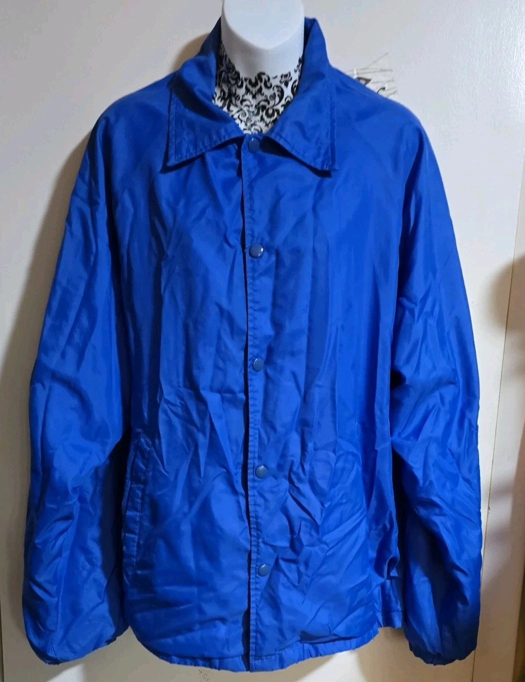 COACH Giacca da allenatore Ozark Trail anni 80 vintage in nylon taglia XL blu