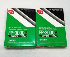 Rare Fujifilm FP-3000B Instant Black White Film 2 Packs 20 Exposures Expired