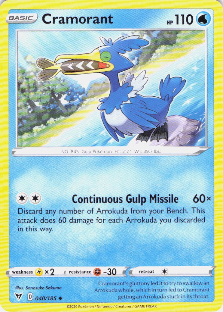 Cramorant Vivid Voltage 40 Normal Pokemon TCG NM