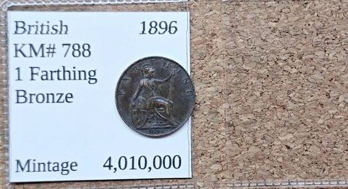 1896 Victoria Farthing — photo from the most recent tracked eBay sale