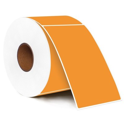 PARLAIM 5''x3'' Orange Rectangle Color Coding Labels 500pk Fluorescent Invent