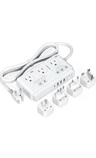 220V to 110V Voltage Converter, TESSAN Universal Travel Adapter with 4 USB Charg