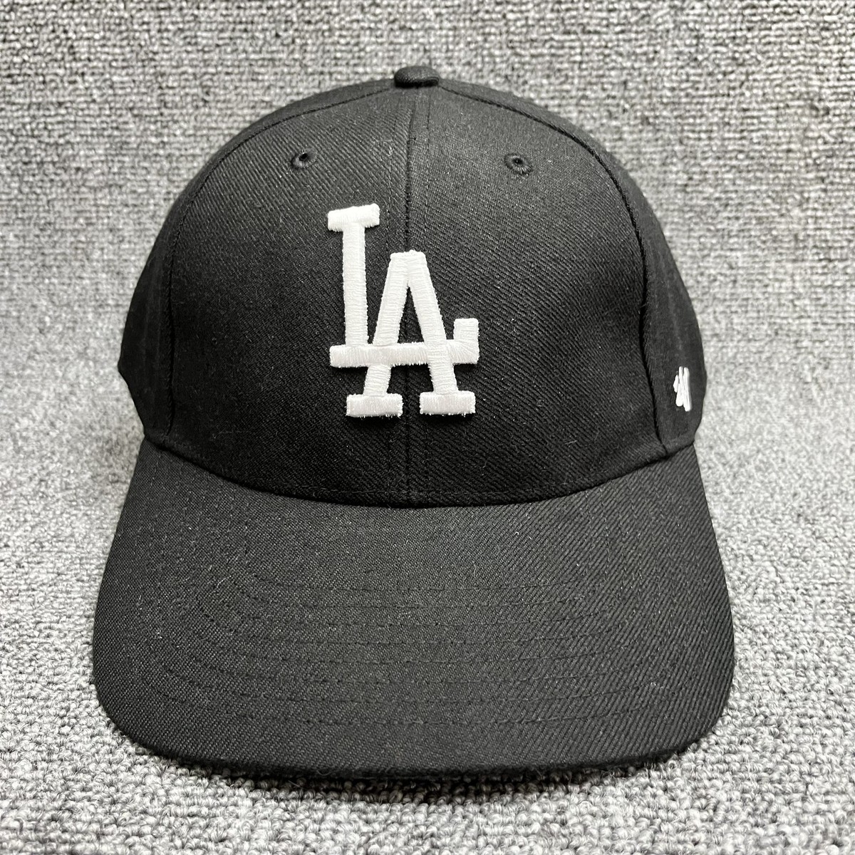 New '47 Brand Los Angeles Dodgers MVP Adjustable Hat Black White Cap
