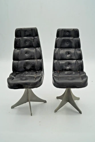 2 VINTAGE 1972 GI G I JOE ADVENTURE TEAM MOBILE SUPPORT SWIVEL CHAIR SET HASBRO