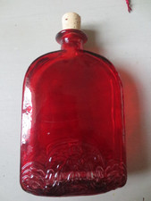 Special Listing for glassgirlsandjames Red & Yellow Decorative Glass Flasks