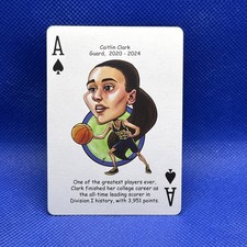 Caitlin Clark - Hero Decks Ace of Spades Playing Card Basketball Card WNBA Iowa