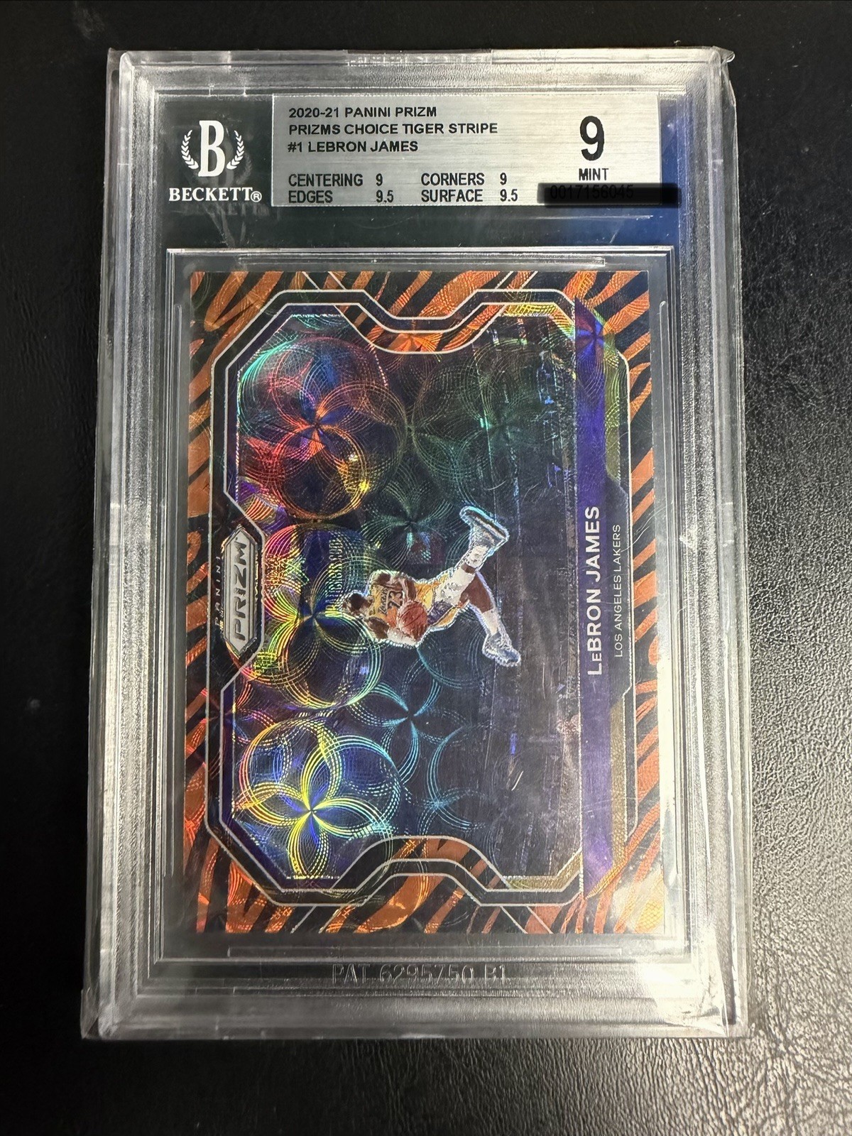 2020-21 Panini Prizm - LeBron James #1 Choice Tiger Stripes Prizm Kobe Tribute