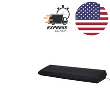 Hand Washable Black Keyboard Cover for 88 Note Keyboards with Adjustable Fit