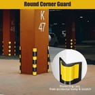 31" Rubber Round Edge Corner Guard w/ Reflective Yellow Strip For Garage 4 Packs — photo 3