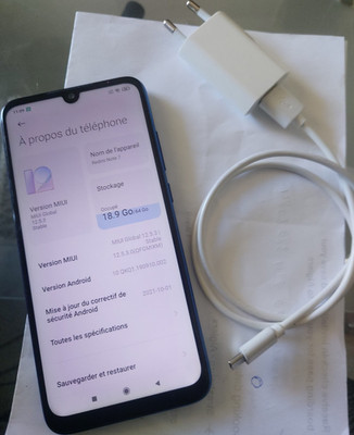 Xiaomi Redmi Note 7 64GB Blau Android Dual-Kamera 48MP Fingerabdrucksensor