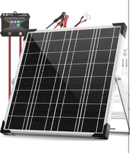 20W 12V Solar Battery Trickle Charger for RV & Boat - Solar Panel Maintainer 10