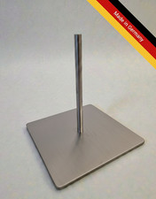 Skulpturenst&auml;nder 12x12 cm &ndash; Edelstahl geb&uuml;rstet, Manufaktur (verschraubar)