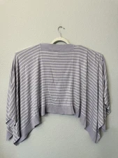 Lululemon Forward Flow Poncho Pullover Lavender and White Stripe One Size
