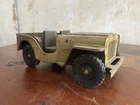 Vtg 1960's TONKA JEEP Runabout Dispatcher Pressed Steel ~ Older Repaint