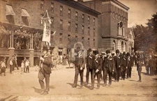 1908 Cigar Makers Union March in Rutland Vermont RPPC Photo Postcard COPY