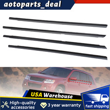 4pcs Door Glass Belt Outer Molding Weatherstrip For Suzuki Grand Vitara 09-13 4pcs Door Glass Belt Outer Molding Weatherstrip For Suzuki Grand Vitara 09-13