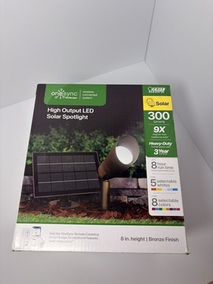Feit Electric OneSync Solar Powered 0 W LED Spot Light Kit Bronze 3010299