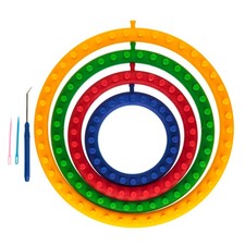 Quilted Bear Round Knitting Loom Set- Perfect for Making Hats, Scarves & More
