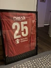 Autentica Chiesa Signed Fiorentina 2017/18 Soccer Jersey #25